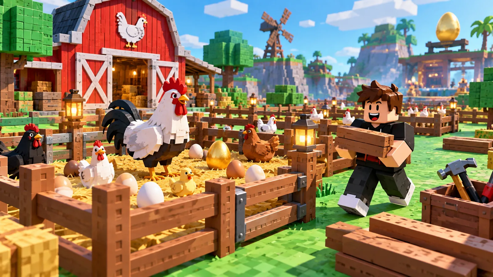 Steal a Chicken pen management guide art